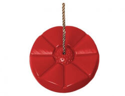  Leagan disc din plastic Rosu cu franghie (2PR05-01B1_01) Leagan