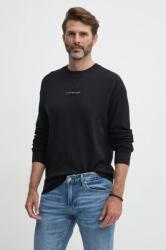 Calvin Klein pamut pulóver könnyű, fekete, J30J325671 - fekete S