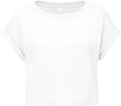 Mantis Tricou crop top pentru femei - Albă | L (M96-1000138011)