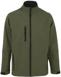 Sol'S Férfi RELAX vastag 3 rétegű softshell dzseki, SOL'S SO46600, Army-3XL (so46600ar-3xl)