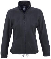 SOL'S Női NORTH cipzáras polár pulóver, SOL'S SO54500, Charcoal Grey-2XL (so54500ch-2xl)