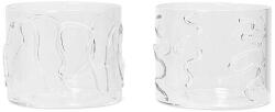 Ferm Living pohár szett Doodle Glasses 200 ml 2 db - áttetsző Univerzális méret