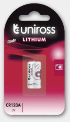 Uniross CR123A-C1 Uniross lítium fotó elem 3V bliszteres 16.5*34mm