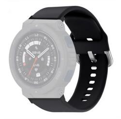 gigapack Pótszíj (egyedi méret, szilikon) FEKETE Amazfit Active Edge (GP-164597)