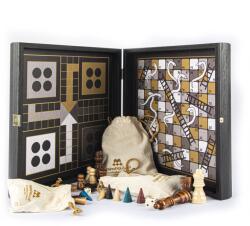 Manopoulos Set Manopoulos (4 in 1) sah, Table, Ludo Snakes 34 x 34 cm - 4 CULORI Joc de societate