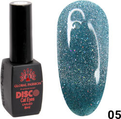 Global Fashion Oja semipermanenta Disco Cateyes, reflectorizanta, Global Fashion, 8ml, 005