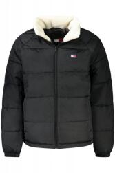 Tommy Jeans Geaca bomber barbati, cu 2 buzunare exterioare, fara gluga, logo, negru (FI-DM0DM20003_NEBDS_S)