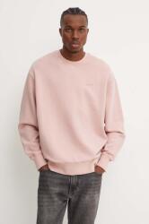 Levi's felső rózsaszín, férfi, sima, kapucnis, A9244 - rózsaszín M