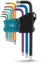 BORMANN Pro 9 DARABOS hosszú TORX KÉSZLET, LYUKAS, T10-T50 (BHT7242) (BHT7242)