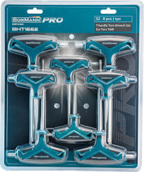 BORMANN Pro 8 részes TORX T-kulcs KÉSZLET, T10-T50 (BHT1662) (BHT1662)