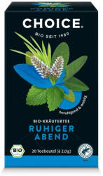 Choice BIO CHOICE® Nyugodt este gyógynövénytea 40g Ruhiger abend 20 filter - foodker