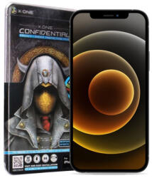 X-One Full Cover Extra Strong Privacy - iPhone 16 Pro Max (full glue) tempered glass 9H edzett üvegfólia