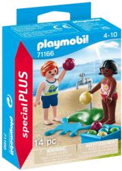 Playmobil Figurine copii cu baloane de apa (PM71166)