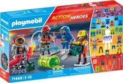 Playmobil Creeaza propria figurina echipa de pompieri (PM71468)