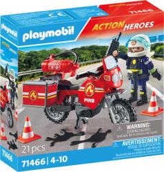 Playmobil Motocicleta de pompieri la locul accidentului (PM71466)