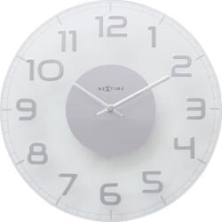 NeXtime Ceas de perete Classy Round alb-argintiu (8817TR)
