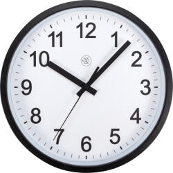 NeXtime Ceas de perete Robust 25, 5 cm alb cu negru (7366ZW)