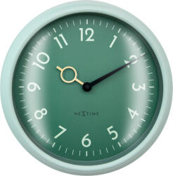 NeXtime Ceas de perete Golden HourWall verde (3540TE)