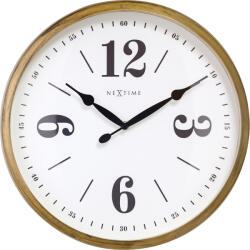 NeXtime Ceas de perete Classic 39 cm alb-auriu (3290GO)