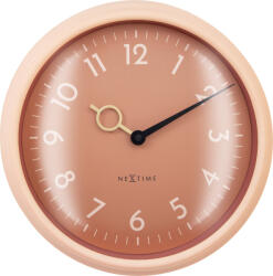 NeXtime Ceas de perete Golden HourWall roz piersică (3540PH)
