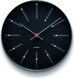 Rosendahl Ceas de perete Bankers 21 cm negru (43636)