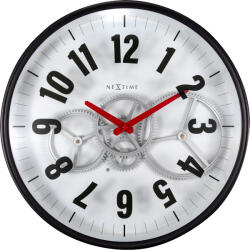 NeXtime Ceas de perete Modern Gear Clock alb (3259WI)