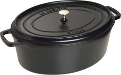 Staub Oală La Cocotte ovală 12 l neagră de fontă (40509-509-0)