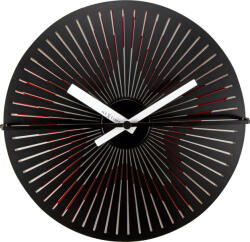 NeXtime Ceas de perete Motion Star 30 cm negru-roșu (3223/3128)