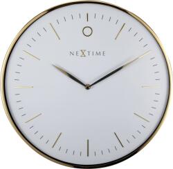 NeXtime Ceas de perete Glamour alb-auriu (3235WI)