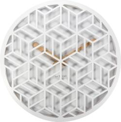 NeXtime Ceas de perete Discrete alb (3215WI)