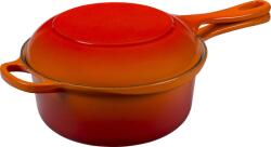 Le Creuset Cratiță Marmitout Signature 22 cm portocaliu aprins 2în1 (25044220902460)