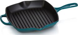Le Creuset Tigaie pentru grătar Signature pătrată 26 cm turcoaz marin (20183266420422)
