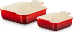 Le Creuset Forme de copt Heritage pătrate vișinii 2 buc (79094000600080)