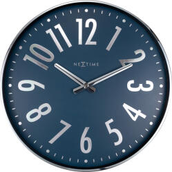 NeXtime Ceas de perete Alchemy albastru-argintiu (3288BL)