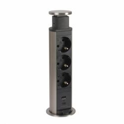 Legrand Incara Tower 60 3 Plug + 1 USB (654974)