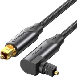 Vention Toslink optikai, (audio, 90 fokos, alu, fekete), 1, 5m, kábel (BKDBG) (BKDBG)