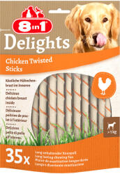 8in1 10db 8in1 Delights Twisted Sticks csirke snack kis testű kutyáknak - zooplus - 12 190 Ft