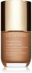 Clarins Everlasting Youth Fluid Foundation make-up pentru luminozitate SPF 15 culoare 113 Chestnut 30 ml