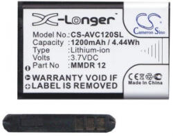 Cameron Sino AvusmmDR12 kompatibilis 3.7V/1200mAh Li-Ion akkumulátor (CS-AVC120SL) (CS-AVC120SL)