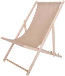 ROJAPLAST BAHAMA POLYESTER Kerti nyugágy, natúr fa, bézs (23210/15)