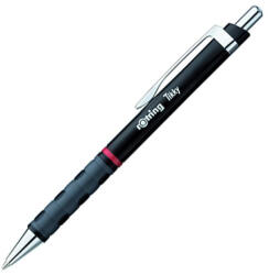 Golyóstoll fekete test, Rotring Tikky III, írásszín kék