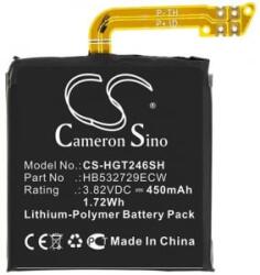Cameron Sino Huawei HB532729ECW (Watch GT 2 Pro) kompatibilis 3.82V/450mAh Li-Polymer akkumulátor (CS-HGT246SH) (CS-HGT246SH)
