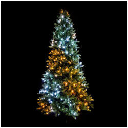 Twinkly Karácsonyfa okos izzókkal, 500db LED, AWW fehér-arany szín, 2, 2m, programozható, Twinkly (TWT500GOP_BEU)