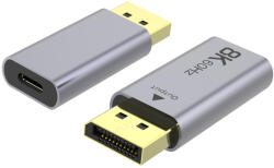 PremiumCord USB C to Displayport 8K 60Hz átalakító adapter (KU31DP11) (KU31DP11)