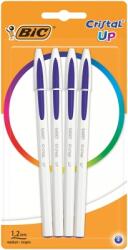 BIC Pix Cristal Up, 1.2 mm, albastru, blister 4 buc/set BIC 949875 (949875)