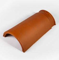 Tondach-Wienerberger Tondach sajtolt XXL gerinccserép FusionColor terrakotta-békéscsabai (rögzítőkapoccsal) (788532)