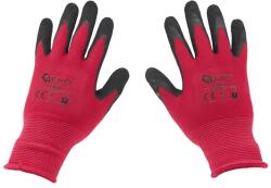 GEKO munkavédelmi kesztyű poliészter latex bevonattal rózsaszín 7 G75010 (G75010)