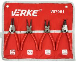 VERKE seeger fogó készlet külső/belső 160 mm 4 db V87051 (V87051)