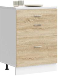 vidaXL Lyon konyhai alapszekrény Sonoma Oak Engineered Wood (854252)