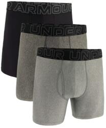 Under Armour M Perf Tech férfi boxeralsó 6in 3pack Grey - Under Armour M